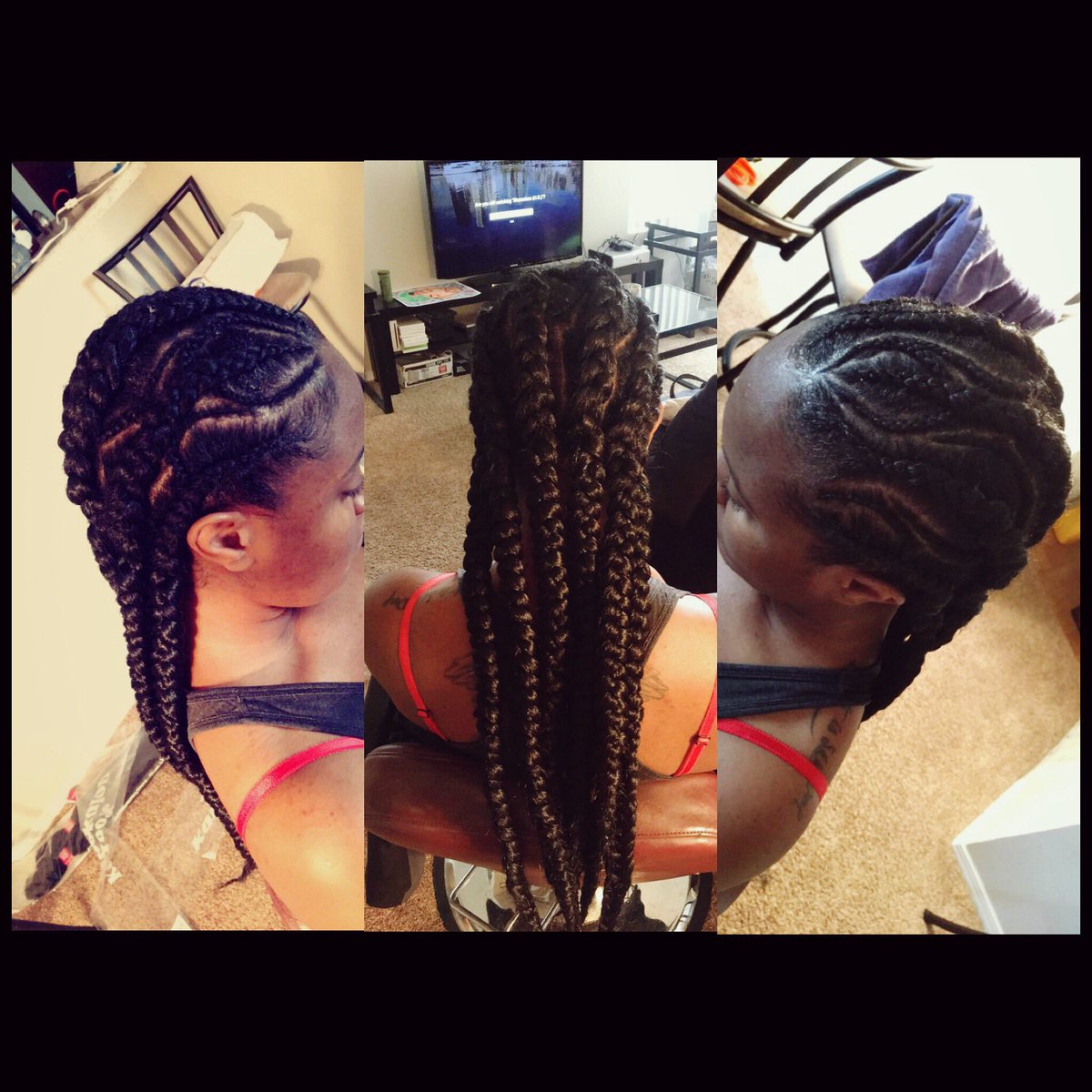 SheIsBeauty_14's tweet photo. Feed in braids #PracticeWillMakePerfect ☺️☺️ https://t.co/JbKKErdXZe