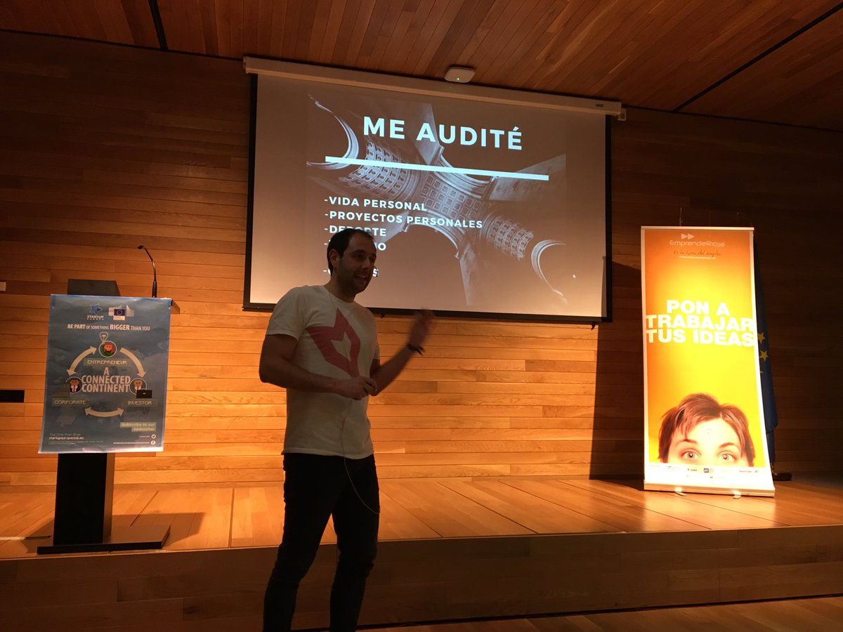 EmprendeRioja's tweet photo. ¿Cómo descubrir lo que hacer con tu vida? ¡¡Audítate!! Haz un análisis de vida, como si fueras una empresa @pepemuerevacio #FunRioja #SEW17 https://t.co/GJK1uVU2Cc
