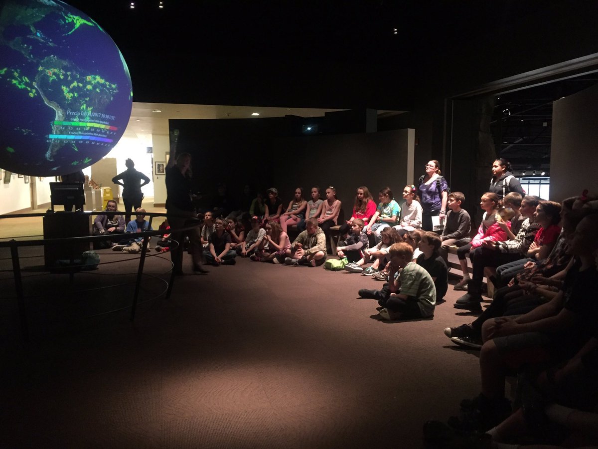 msjaimes's tweet photo. Weather Science on a Sphere at the Wildlife Experience/CU South Denver. #Funky5th #oneflagstone https://t.co/DSOC2vaDSH