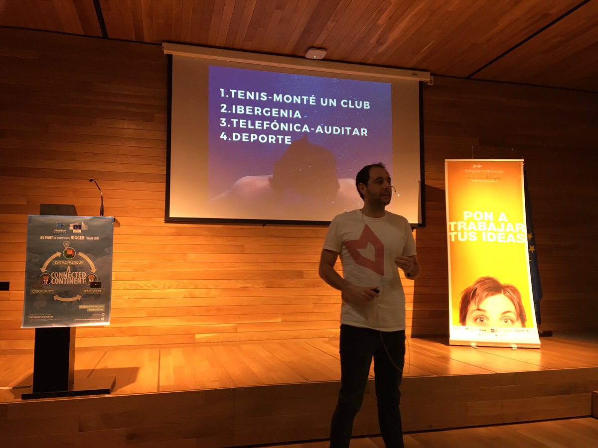 EmprendeRioja's tweet photo. Y así montó su propia empresa, sabiendo que quería vivir la sensación de enfrentarse a un reto cada día @pepemuerevacio #FunRioja #SEW17 https://t.co/SsTzZGQ02q
