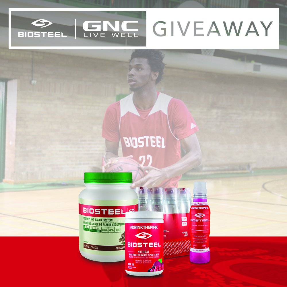 GNCCanada's tweet photo. Feeling lucky? RT &amp; FOLLOW us + @BioSteelSports for a chance to #WIN this prize pack! #Fitness #TeamBioSteel https://t.co/IE3y7JkvHK