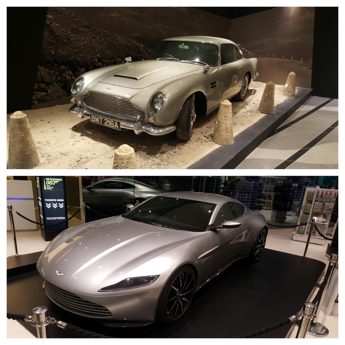 designmakeit's tweet photo. A fun trip out to #designing007 @BurjKhalifa to see the exhibition on #jamesBond movies. #007 #modelling https://t.co/VZOYwqlrEe
