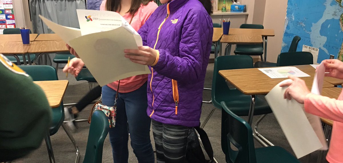 HoganTeacher's tweet image. So much excitement in Social Studies this week!  STEP Profiles revealed!  #learningpreferences