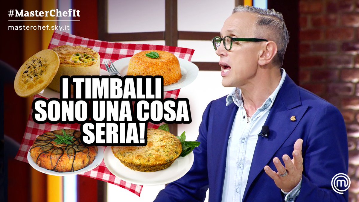 MasterChef_it's tweet photo. MAI scherzare coi timballi, specie se c'è @BarbieriChef di mezzo! 🤓🤓 #MasterChefIt https://t.co/frqz6tlLMJ