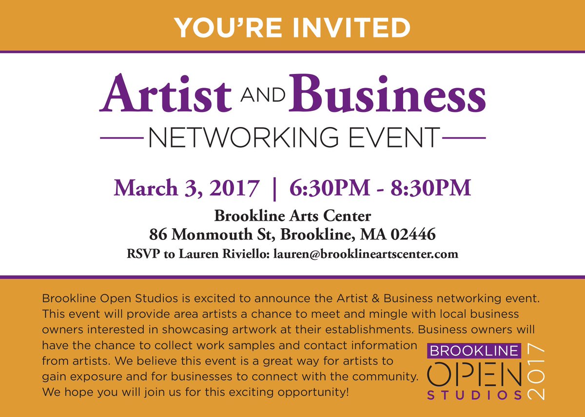 BrookOpenStudio's tweet image. Excited to announce our next workshop. Great opportunity - hope to see you there! brooklineopenstudios.com/__for-artists/…