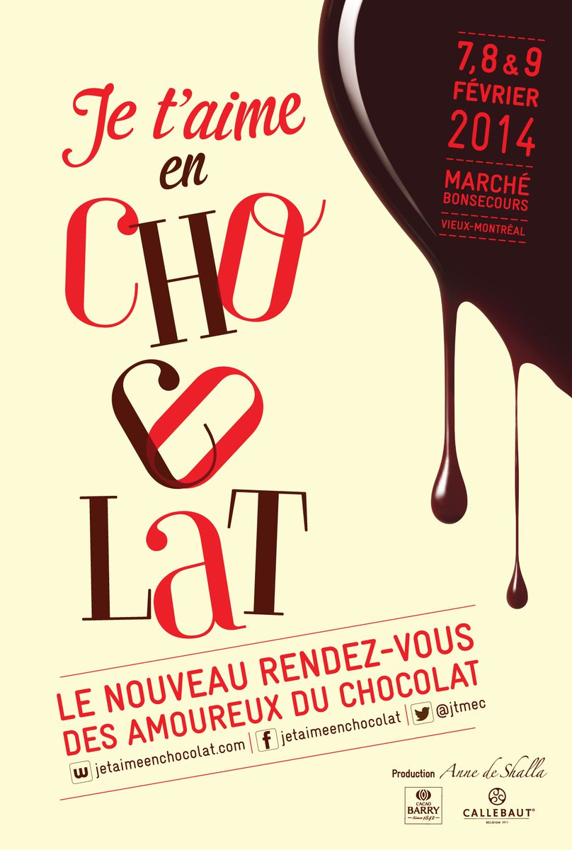 Onsenfood's tweet photo. LE festival de chocolat à ne pas manquer commence demain! #jtmec --> https://t.co/djEpCTH0Mq -Camille :) https://t.co/4px5pyUVf1