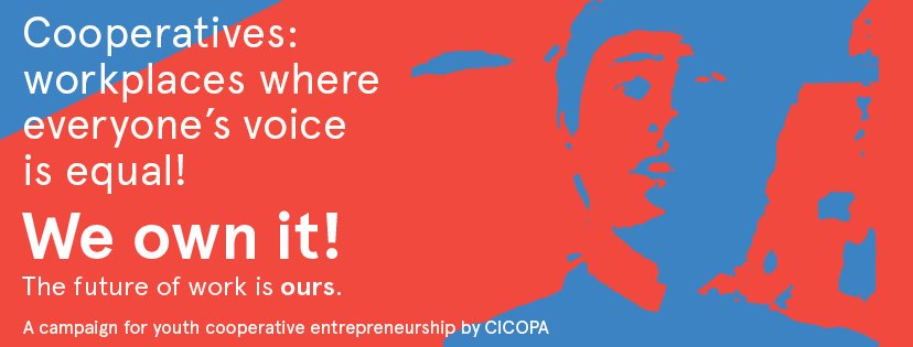 What if young people come together as a generation to create a #coops economy that works for everyone❓we-own-it.coop <a href="/CECOP_coops/">CECOP</a>