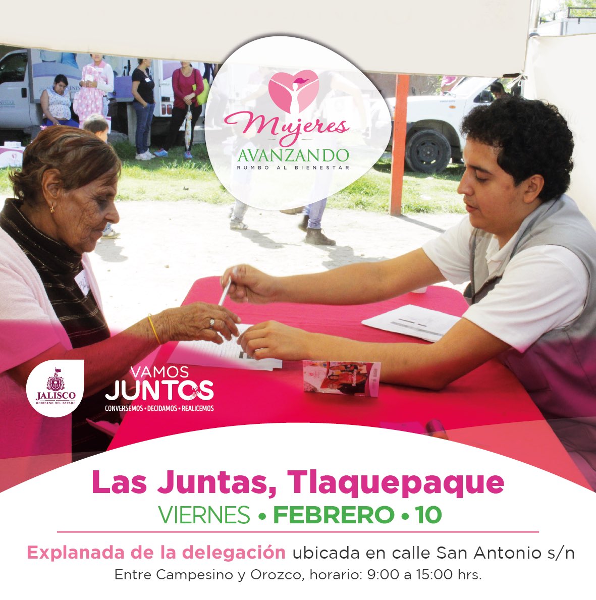Este viernes estaremos brindando servicios médicos gratuitos a través de #MujeresAvanzando en la colonia Las Juntas, en Tlaquepaque