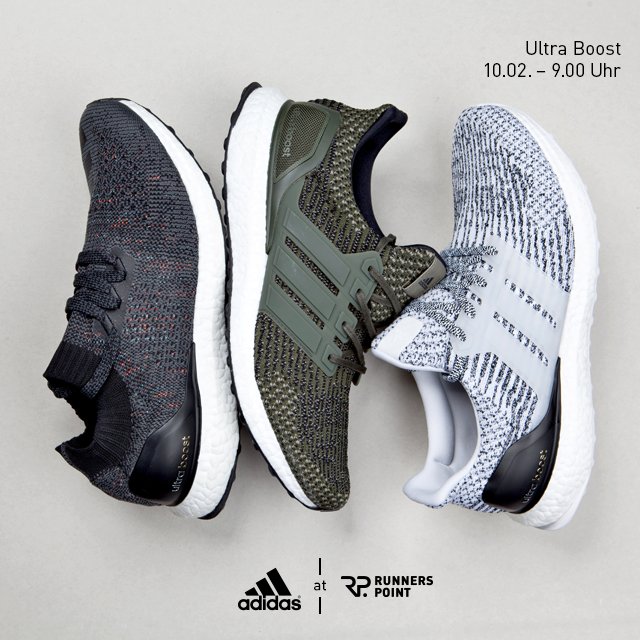 runnerspoint84's tweet photo. 10.2., 9 Uhr: 3x #adidas #UltraBoost unter https://t.co/GlJypRV66e: "Trace Cargo", "Oreo" und Uncaged. Auch in ausgewählten Stores. https://t.co/alG5wCciXM