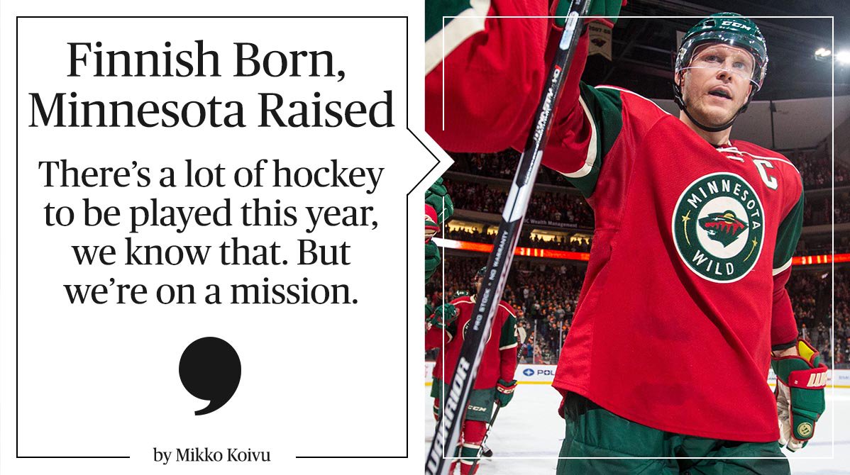 PlayersTribune's tweet photo. Alone atop the Western Conference, Mikko Koivu reflects on the rise of the @MNWild: https://t.co/IXCMvk7TGN https://t.co/ae2dqJBpdI