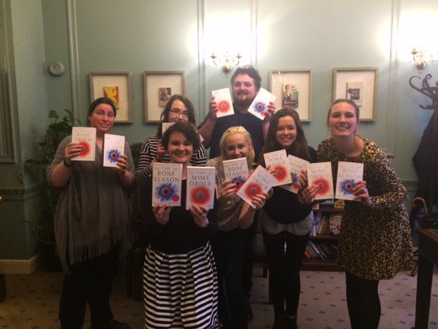 TheBoneSeason's tweet photo. Plenty of @BloomsburyBooks staff joining our @goodreads read along of #BoneSeason and #MimeOrder. Want to join us? https://t.co/6ssr1dhG5e https://t.co/LxmZWRRonv