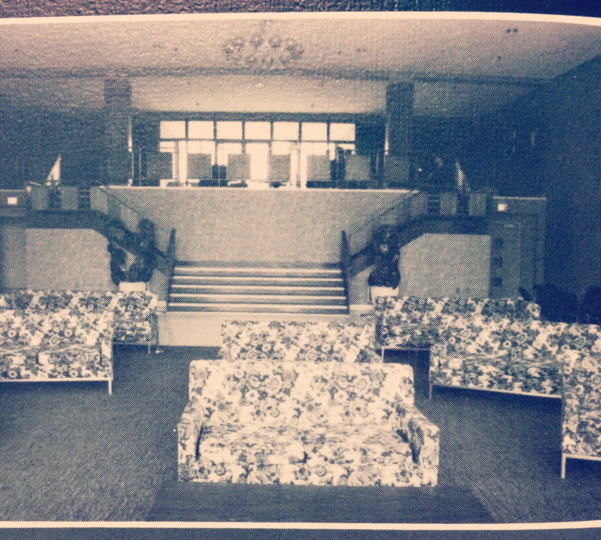 StFXAlumni's tweet photo. We bet a few pit bulls will recognize this place! Floral couches must have been all the rage back in 1971. #stfx #tbt @StFX_ResLife https://t.co/zppmU6cNkO