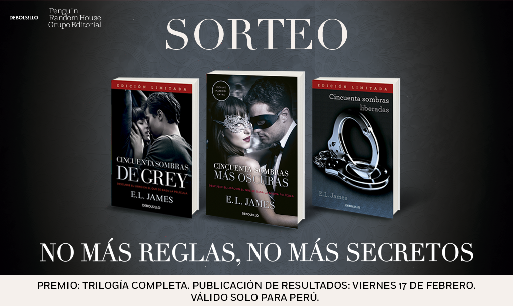 penguinlibrospe's tweet photo. ¡Hoy se estrena #50ShadesDarker y tenemos un sorteo para ustedes! Dale RT + síguenos en twitter para participar #MeGustaLeerPerú https://t.co/mKiXC66179