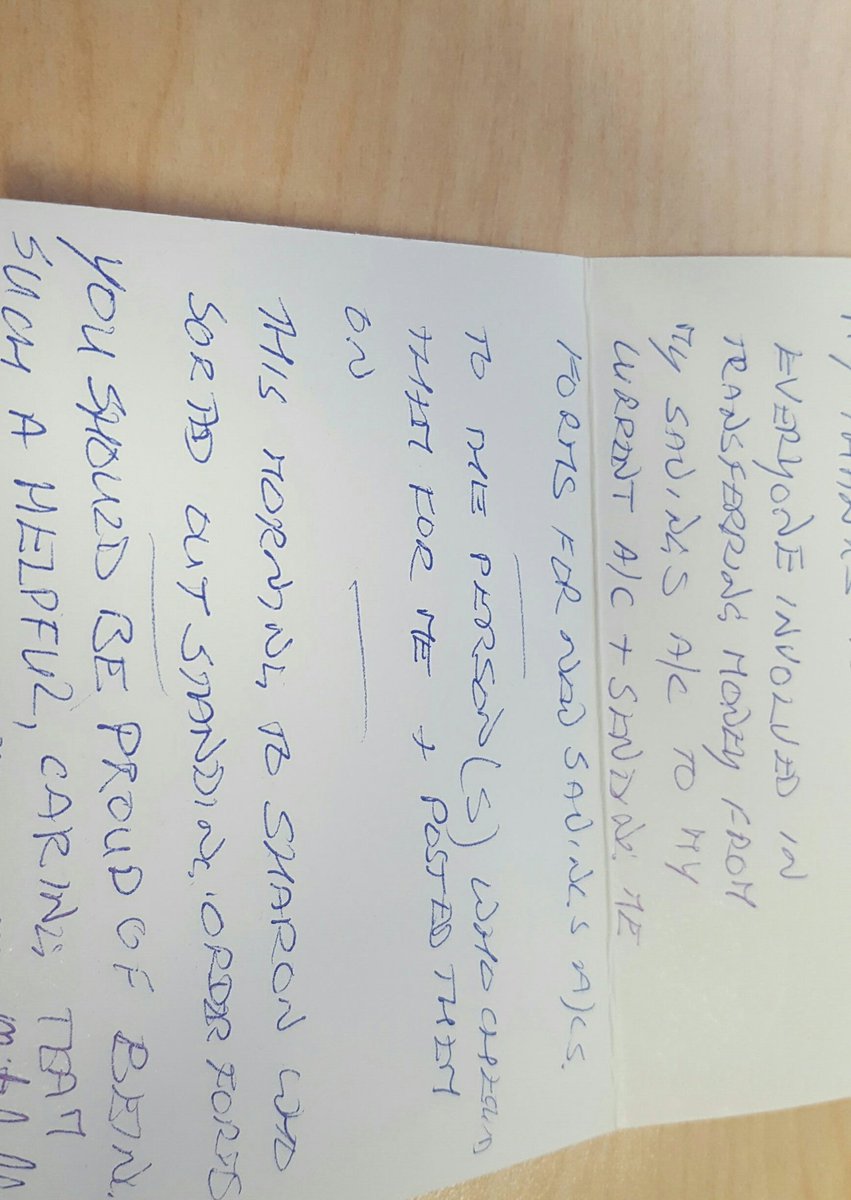 debdibbles's tweet photo. The cutest card from a very happy member. #buildinglegendaryservice #oneteamlincoln #thebest #proud @NBSEMY @DanielG_NBS @mattyhallam https://t.co/aYRvc8Bvhd