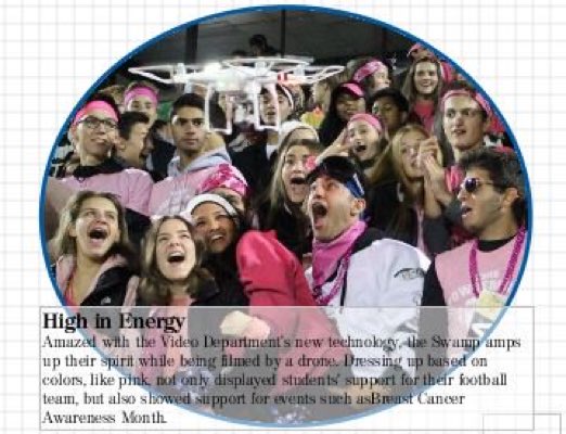 A2watson's tweet photo. "First sneak peek of the 2016-2017 yearbook, where a drone amps up the Swamp! #BuyYourYearbookNOW" https://t.co/7J5Ze0bLwR https://t.co/nVwJaVhg6v