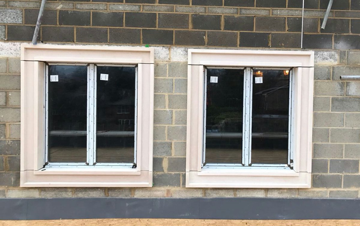 ChilternGRC's tweet photo. #GRC retro fit window surrounds in progress on two large #Wimbledon homes. #chilterngrc #windowsurrounds https://t.co/GuPLXz8xkY