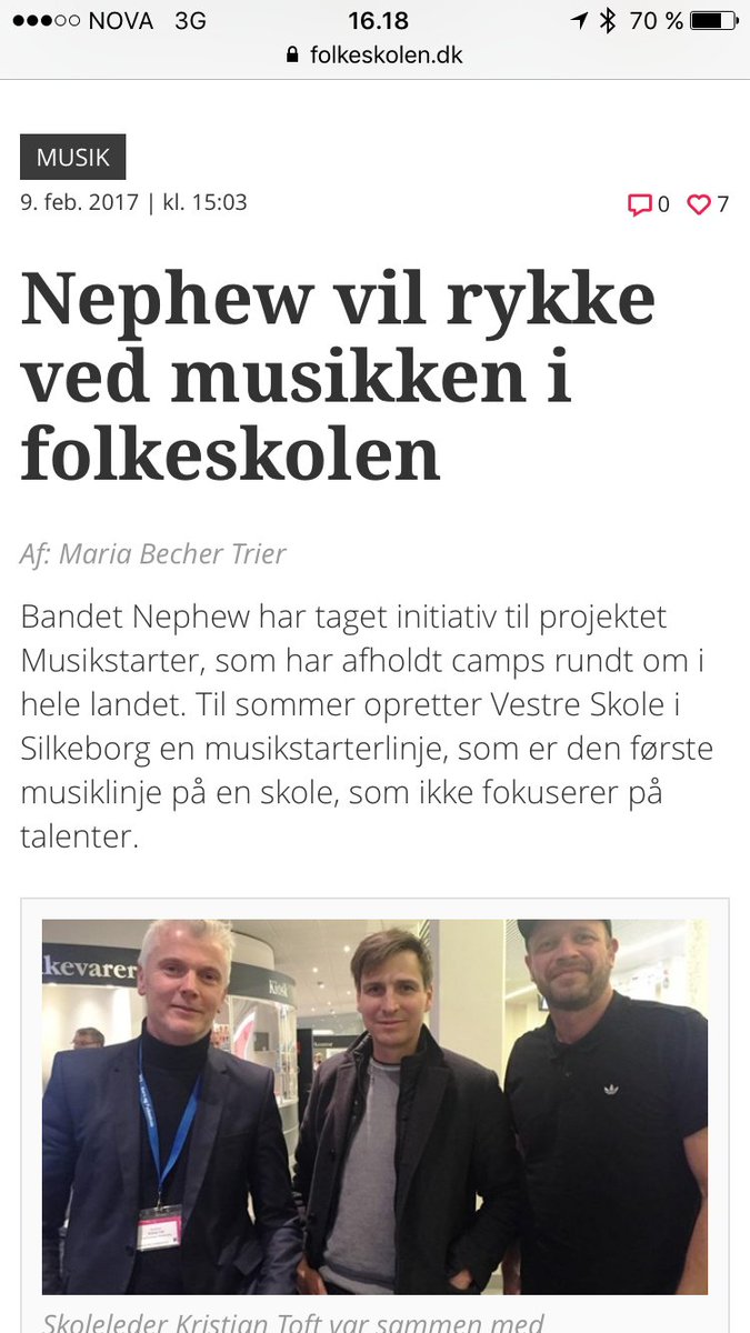 ungdomsringen's tweet photo. Flot artikel om vores og @Nephunited|s #Musikstarter i @Folkeskolendk Musikken skal tilbage i skolen! https://t.co/XOqY3EF9Fb #skolechat https://t.co/9mGdV2otcv
