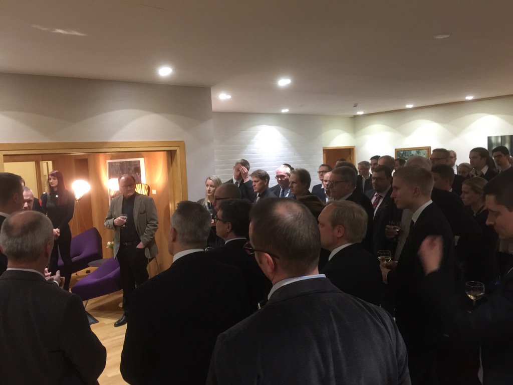 JariMieskonen's tweet photo. Seed Forum Helsinki in Norwegian embassy☃💯 https://t.co/0e96rYxayj
