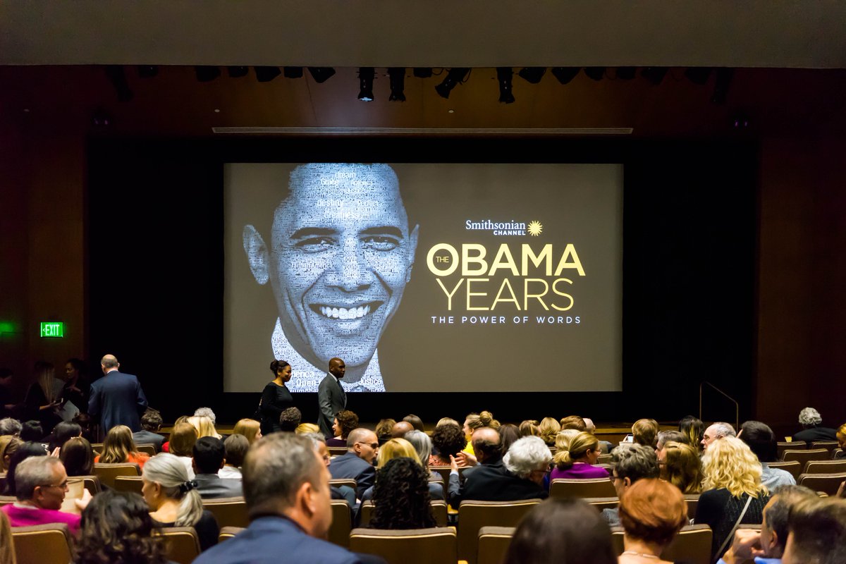 otthouseaudio's tweet photo. Had an amazing time at @SmithsonianChan's screening of "The Obama Years: The Power Of Words", premiering February 27th! https://t.co/1OBvzndFEM