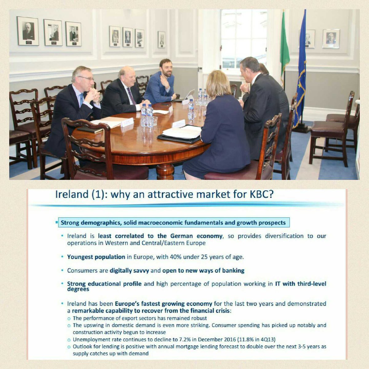 IRLDeptFinance's tweet photo. Min Noonan met with KBC senior officials &amp; discussed their future plans to support customers in this growing area of the Irish economy https://t.co/5Ryf1OU8Ep
