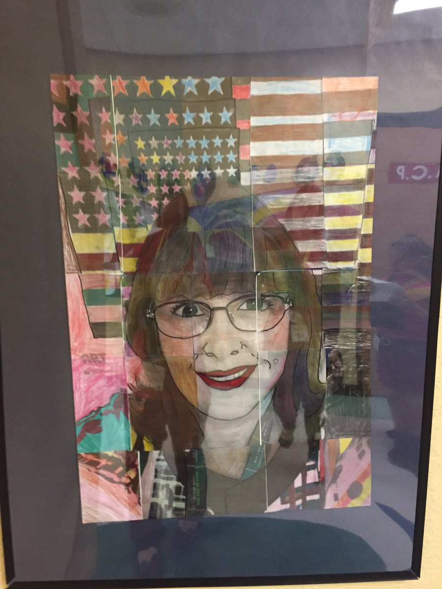 LaylaScheiber's tweet photo. Meadow Park. Every teacher has their own class made portrait. #tlim #rethinkfl https://t.co/lXlG9UrLS6