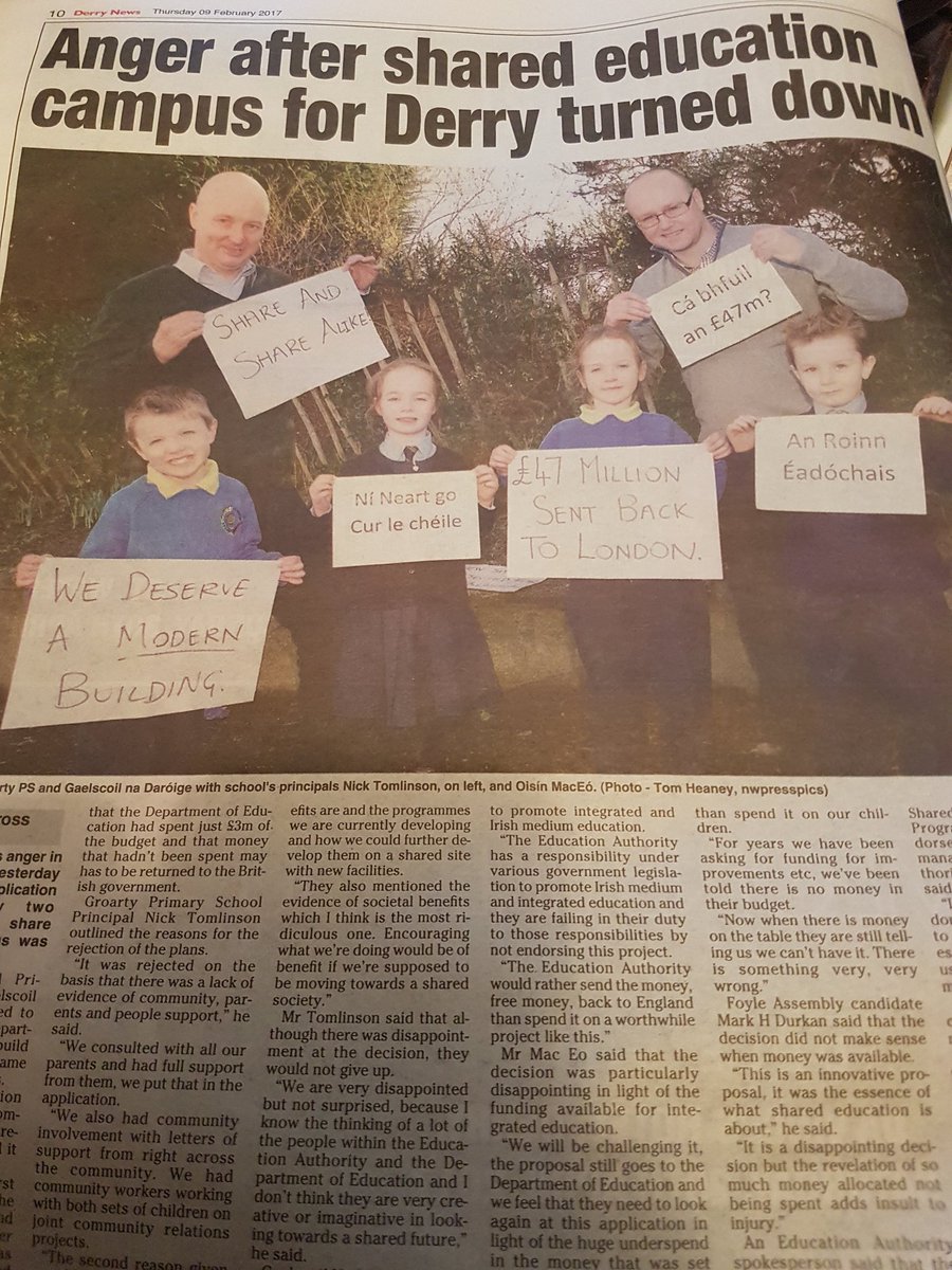 GroartyIPS's tweet photo. Spotted in today's Derry News !! https://t.co/MtVOPdO27c