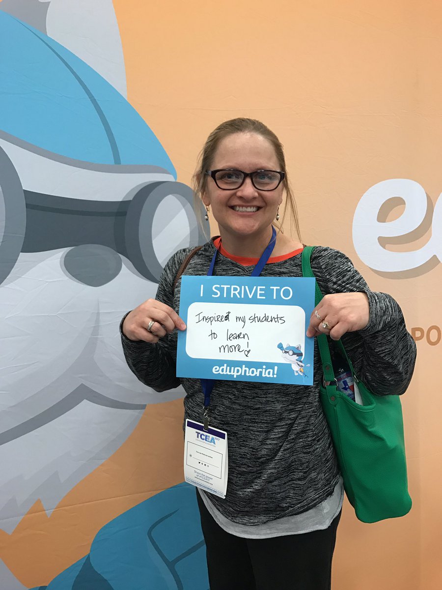 KimWellborn's tweet photo. #IStrive2...#TCEA17 https://t.co/kVtI5BGQJA