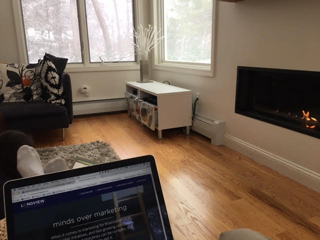 LongviewStrat's tweet photo. As Bill Belichick says: #NoDaysOff! We are taking advantage of our "work from home" policy today! #PRGrind #AgencyLife https://t.co/Hlx42V7sCH