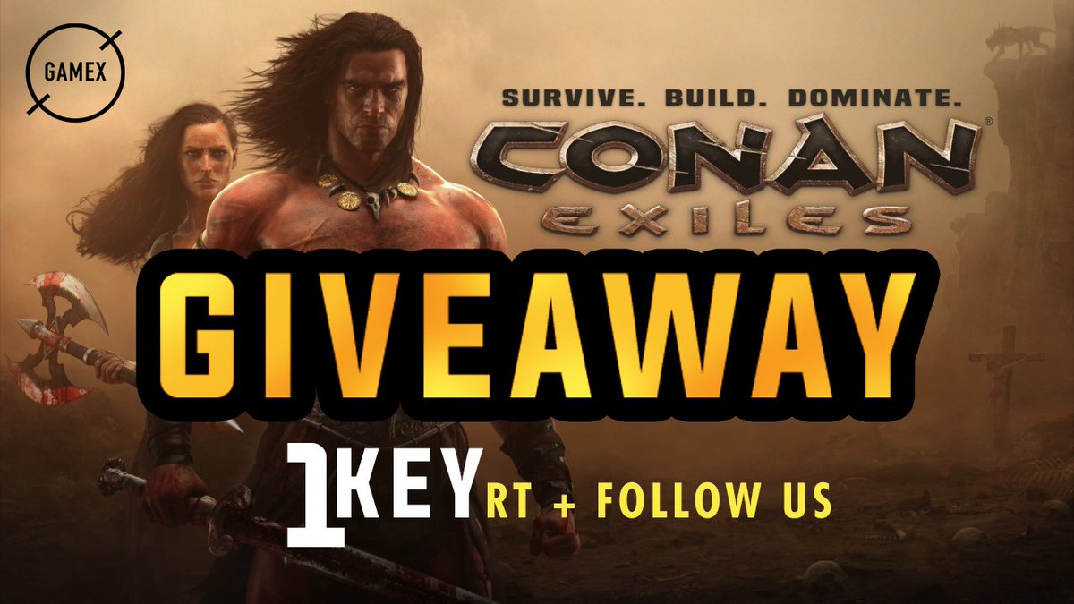 GameX_io's tweet photo. ⚡️ GIVEAWAY ⚡️
Retweet + Follow @GameX_io 
Then Survive, Build and Dominate in @ConanExiles ! ⚔️☠️🔥 https://t.co/Beid3MNqJ6