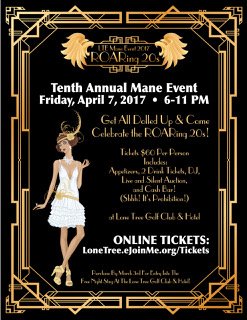 Mane Event ticket are on sale now!  lonetree.ejoinme.org/tickets