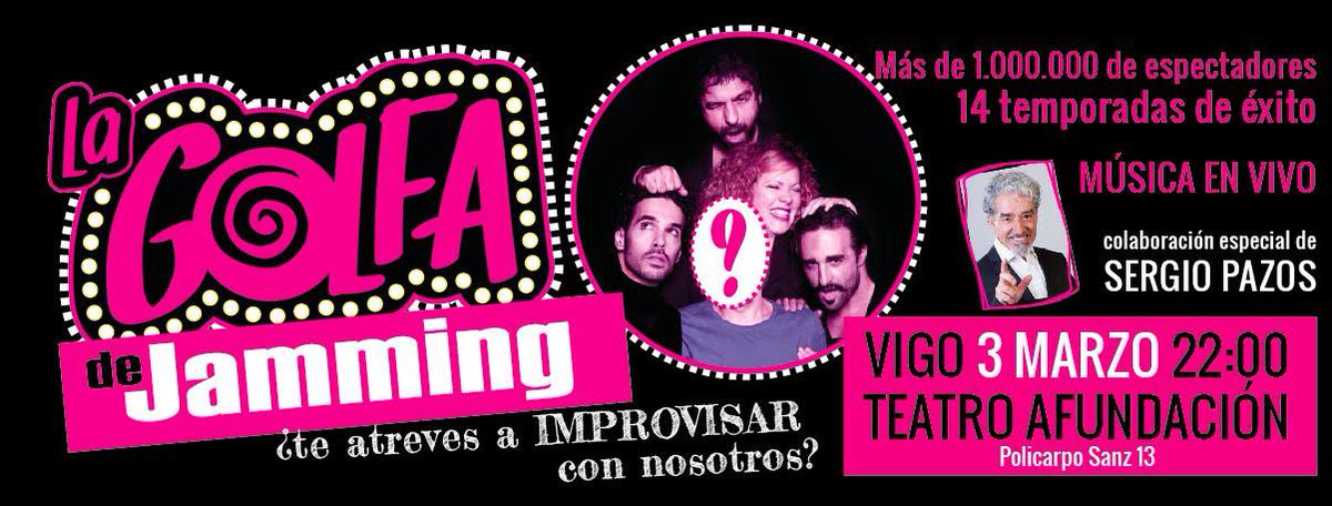 Y el invitanding de <a href="/jammingteatro/">Jamming</a> en Vigo es... <a href="/PazosSergio/">sergio pazos</a>.
Entradas con descuenting 👉 goo.gl/pczX9S
