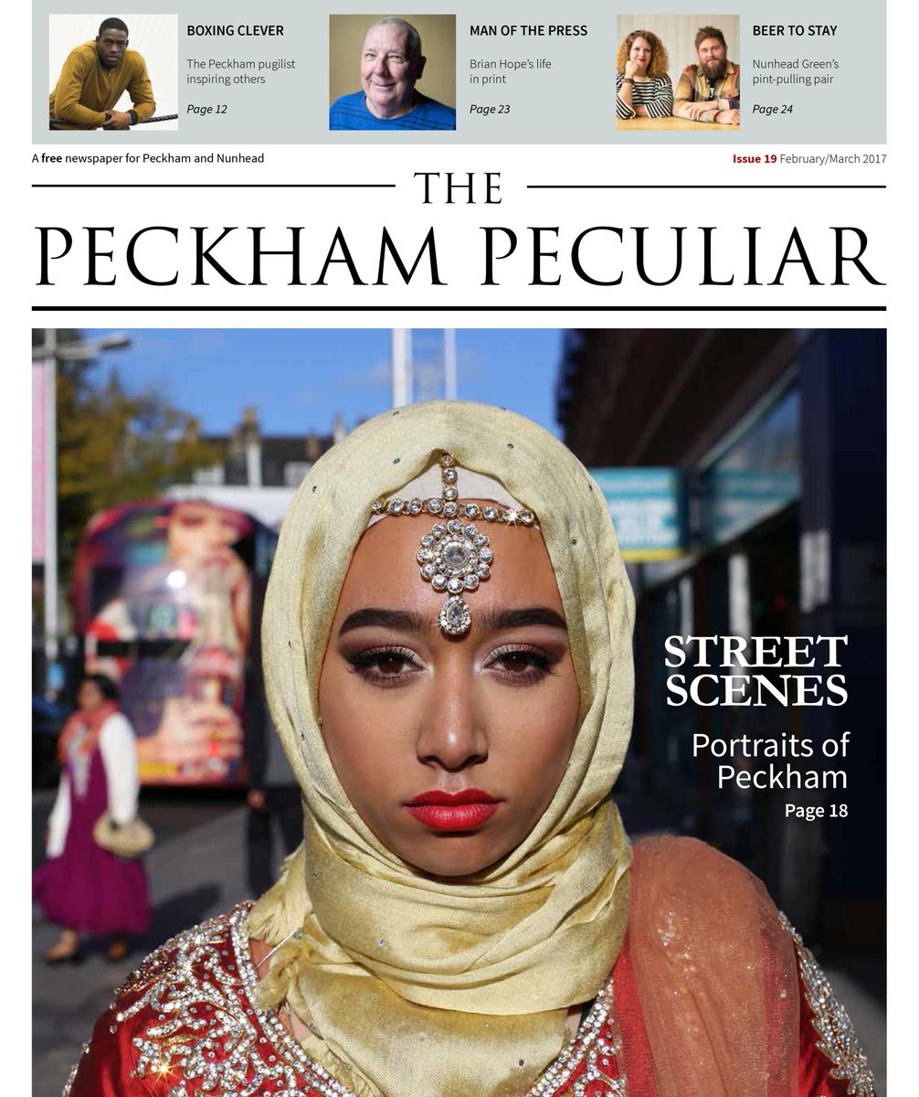peckhampeculiar's tweet photo. Exclusive! The front cover of issue 19 of @peckhampeculiar which is out very, very soon! https://t.co/qXVUbAF4Hm