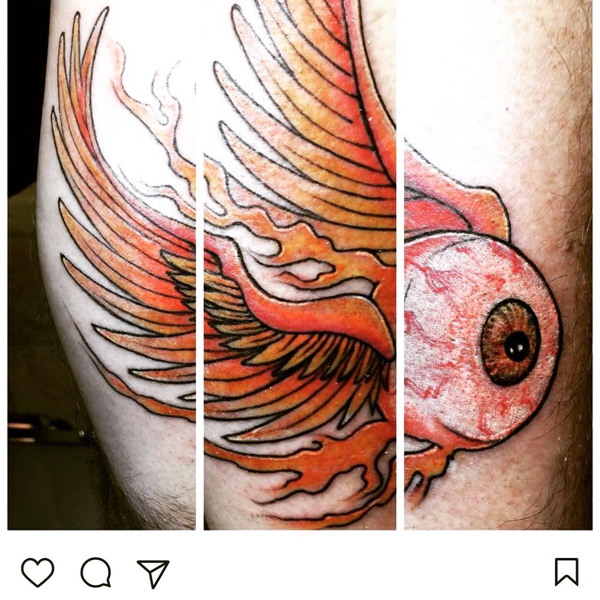 Bored_ink's tweet photo. ... An oldie I tattooed a while back. Awesome. #Traditionaltattoo #tattoo #inked #ThrowbackThursday #art #artist #colortattoo #illustration https://t.co/HDn1q8FPN1
