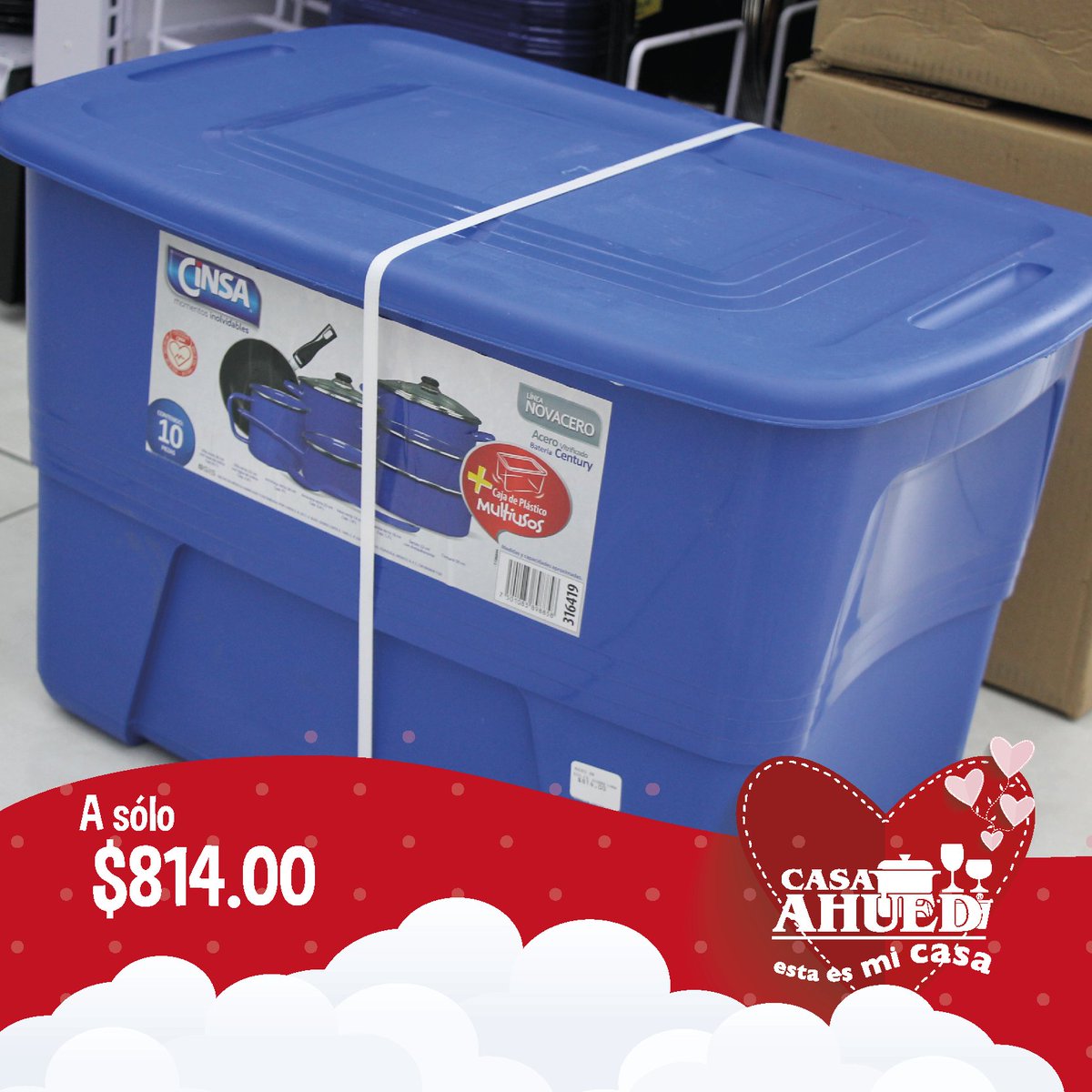 CasaAhued's tweet photo. #Multicontacto, mini #OllaPonchera, #Batería de 11 piezas y #Caja de plástico con 10 piezas incluidas. ¿Cuál te llevas hoy? https://t.co/G2WsHjSTet