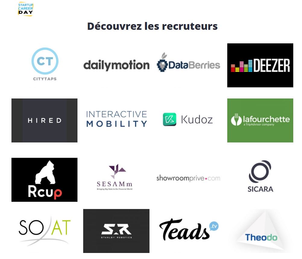 SESAMm_NLP's tweet photo. 7 offres d'#emploi qui vont du #stage au #CDI à saisir au #StartupCareerDay! @startup_careers Nos offres en ligne : https://t.co/qpETWIp97s https://t.co/kZWY83bkDr