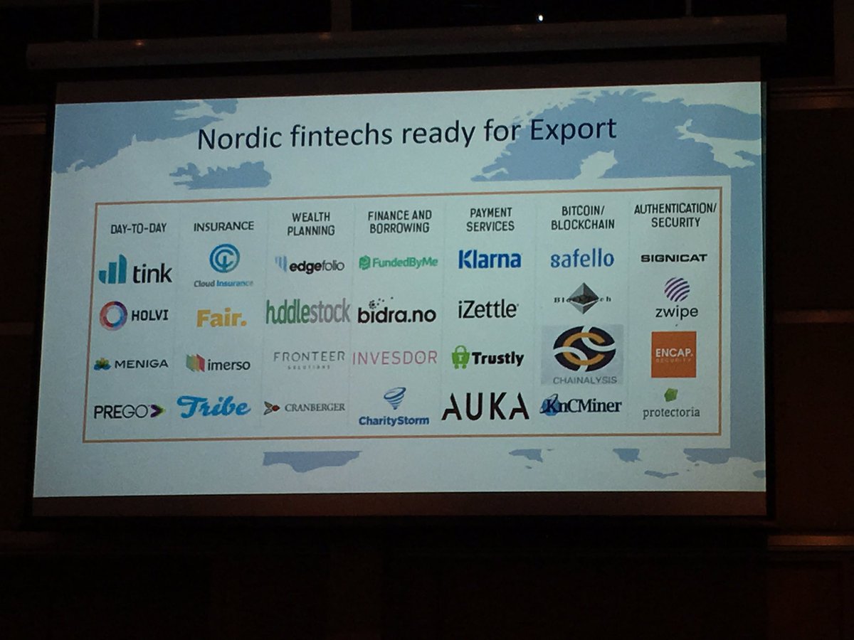 Bimikkelsen's tweet photo. New Nordic Fintechs ready for export #Oslofintech https://t.co/S4tuqQLahO