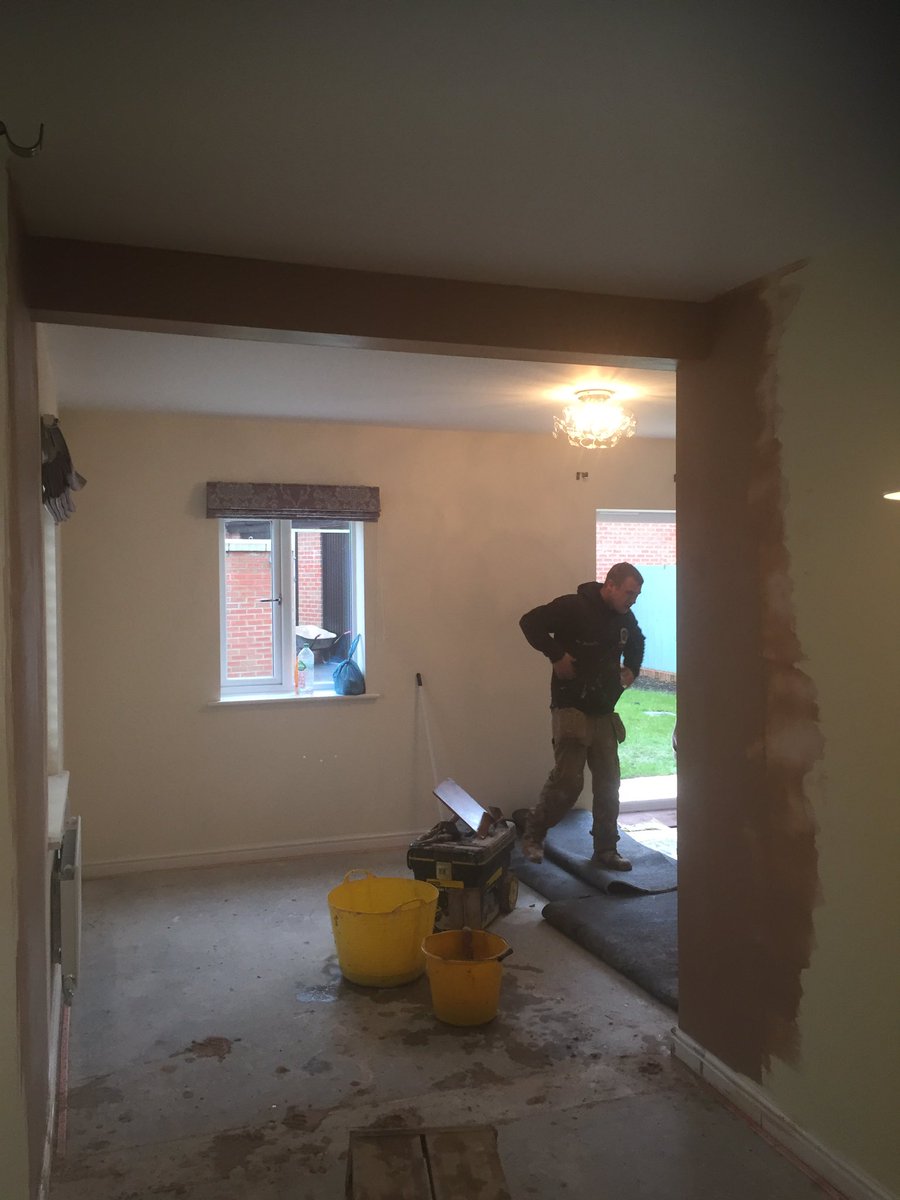 Before and after wall removal #lawley #Telford