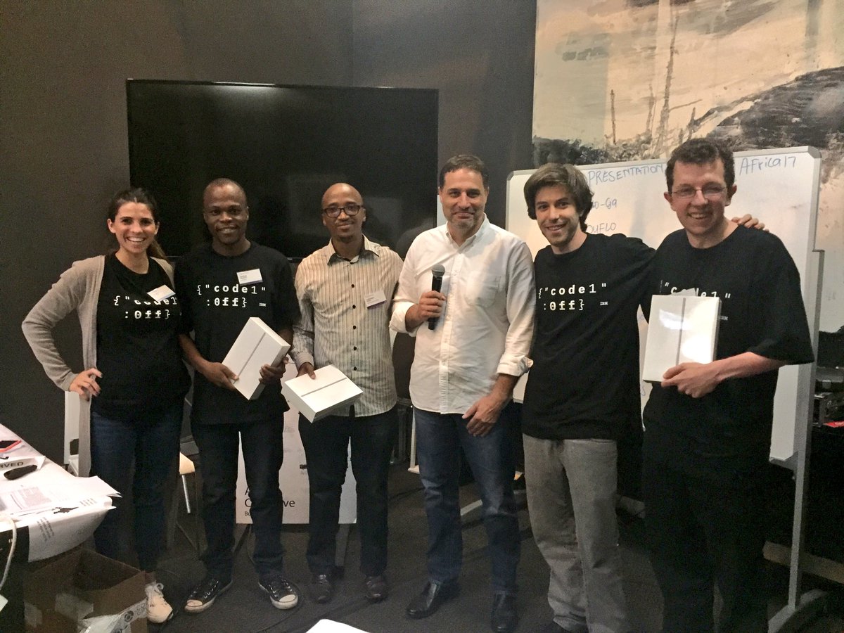 rwlord's tweet image. Congratulations to the #IBMZACodeOff winners in our Build a Bot challenge! Great work today team JustInTime! #IBMDigitalNationAfrica