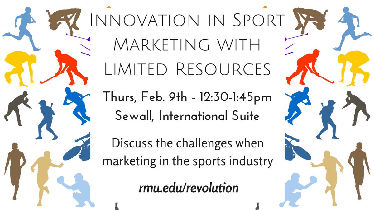 RMUBusinessWeek's tweet photo. If you're interested in sports marketing, then this next session is for you! See you in Sewall's International Suite! #sportsmarketing 🏈🏒🏀 https://t.co/SHik53xC7g