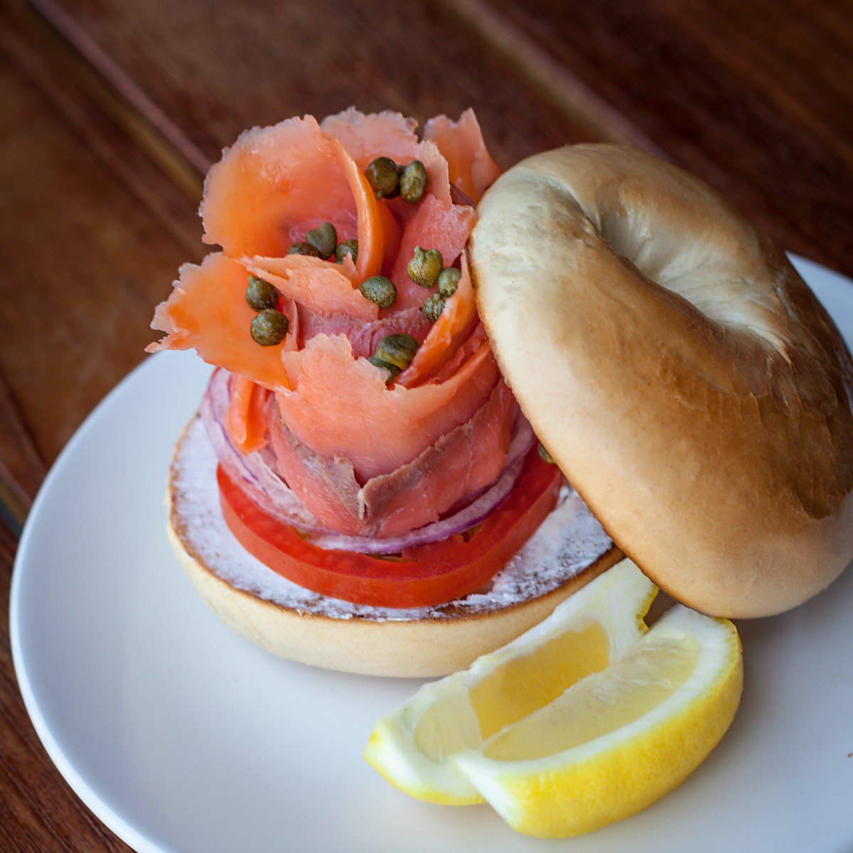 Bagel and lox, the perfect way to celebrate #NationalBagelDay! #MarinaKitchenSD