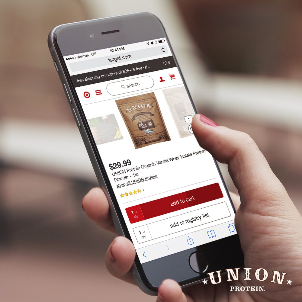UNION #Protein in Organic Vanilla. Now available from Target: ow.ly/JgLd308MT8v