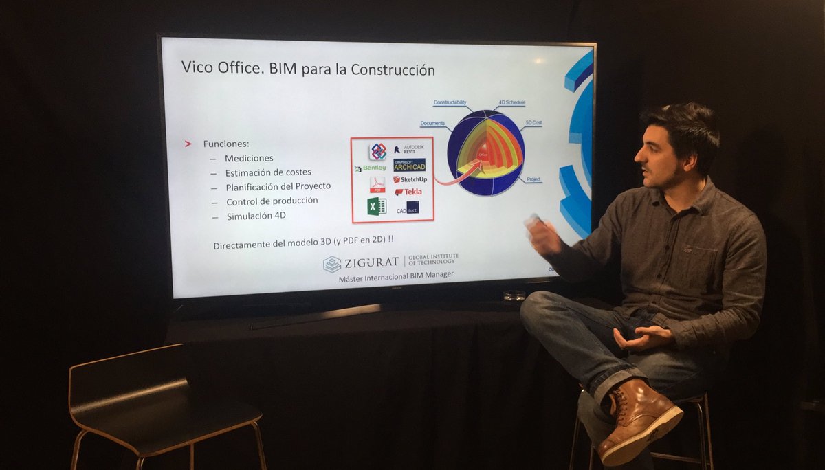 Zigurat_Inst's tweet photo. Carlos Llacer nos explica que es el software Vico Office en nuestra #masterclassvico #ezigurat https://t.co/Q25eEw13Wl