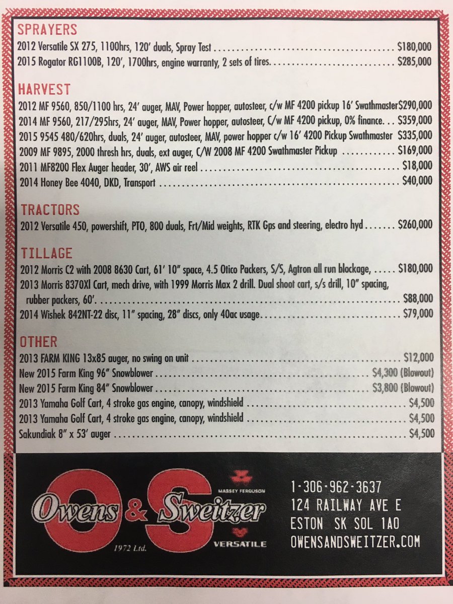 Are you in the used market?