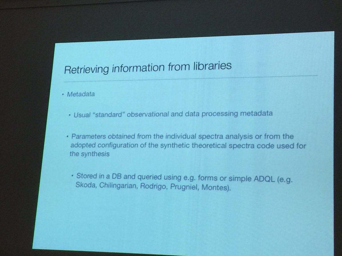 DMontesG's tweet photo. Talk by Alberto Krone-Martins about spectra and its libraries #IWSSL2017 https://t.co/85dsen2982