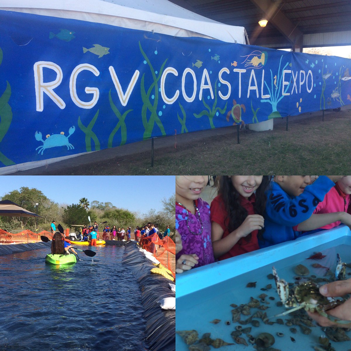 The Coastal Expo is happening now in Edinburg, TX! Elementary school classes in #RVG are learning about the #Txcoast and #saltwaterfishing