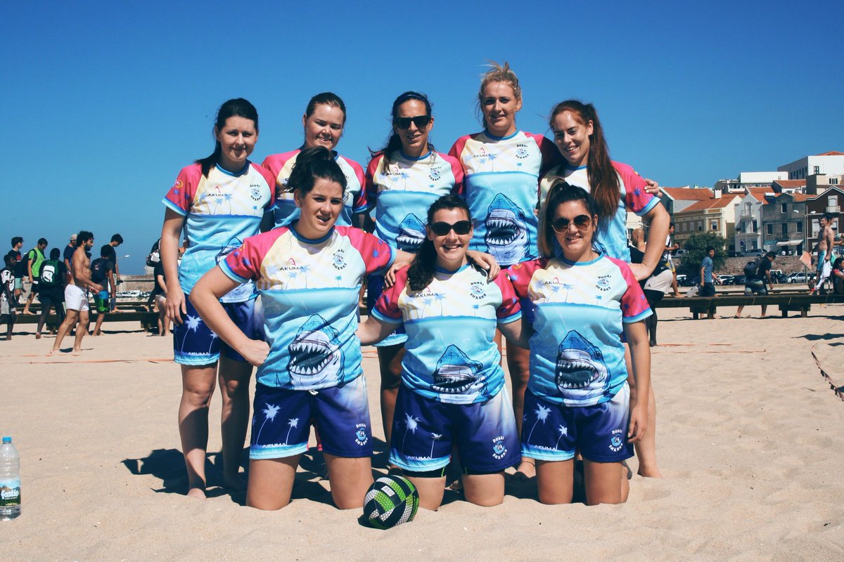 SharksWRFC's tweet photo. Dubai Sharks Women on tour 2016. #figueirabeachrugby #GirlsonTour https://t.co/PnNlNSx4GO