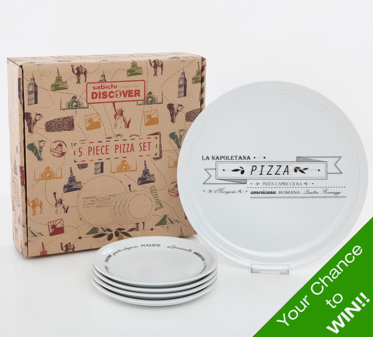 Just left work? Don't forget for #NationalPizzaDay to RT + Follow <a href="/SabichiLtd/">Sabichi</a> to #win our #pizza set  #love