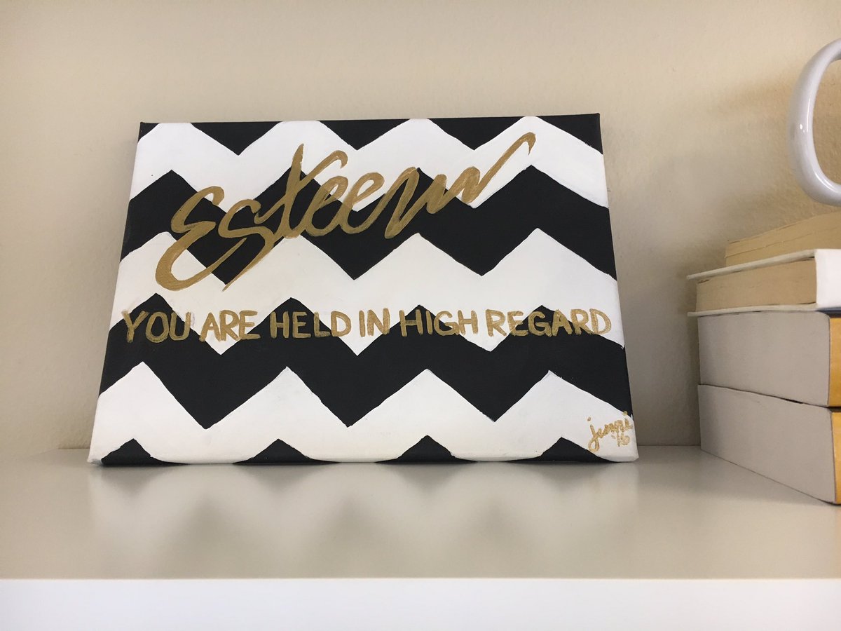Mentoring women through Esteem is such a blessing! This handmade sign in our offices is just one of the amazing talents they have!
