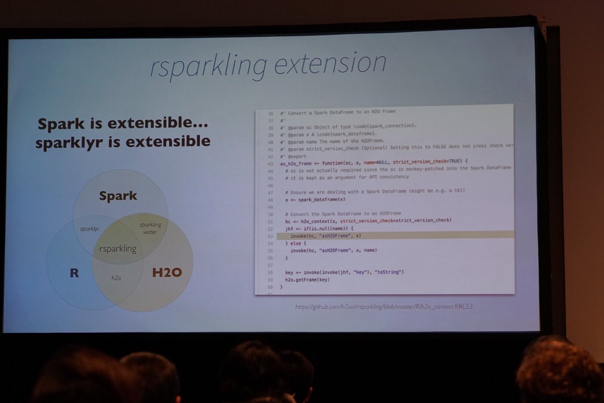 dirkvandenpoel's tweet image. Great #Sparklyr talk at #SparkSummit: Working with #rstats #rlang on large datasets using #ApacheSpark w/ #H2O ext spark.rstudio.com