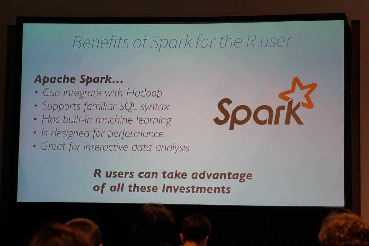 dirkvandenpoel's tweet image. Great #Sparklyr talk at #SparkSummit: Working with #rstats #rlang on large datasets using #ApacheSpark w/ #H2O ext spark.rstudio.com